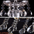 Lustre de cristal clássico de decoração de casamento de vidro claro